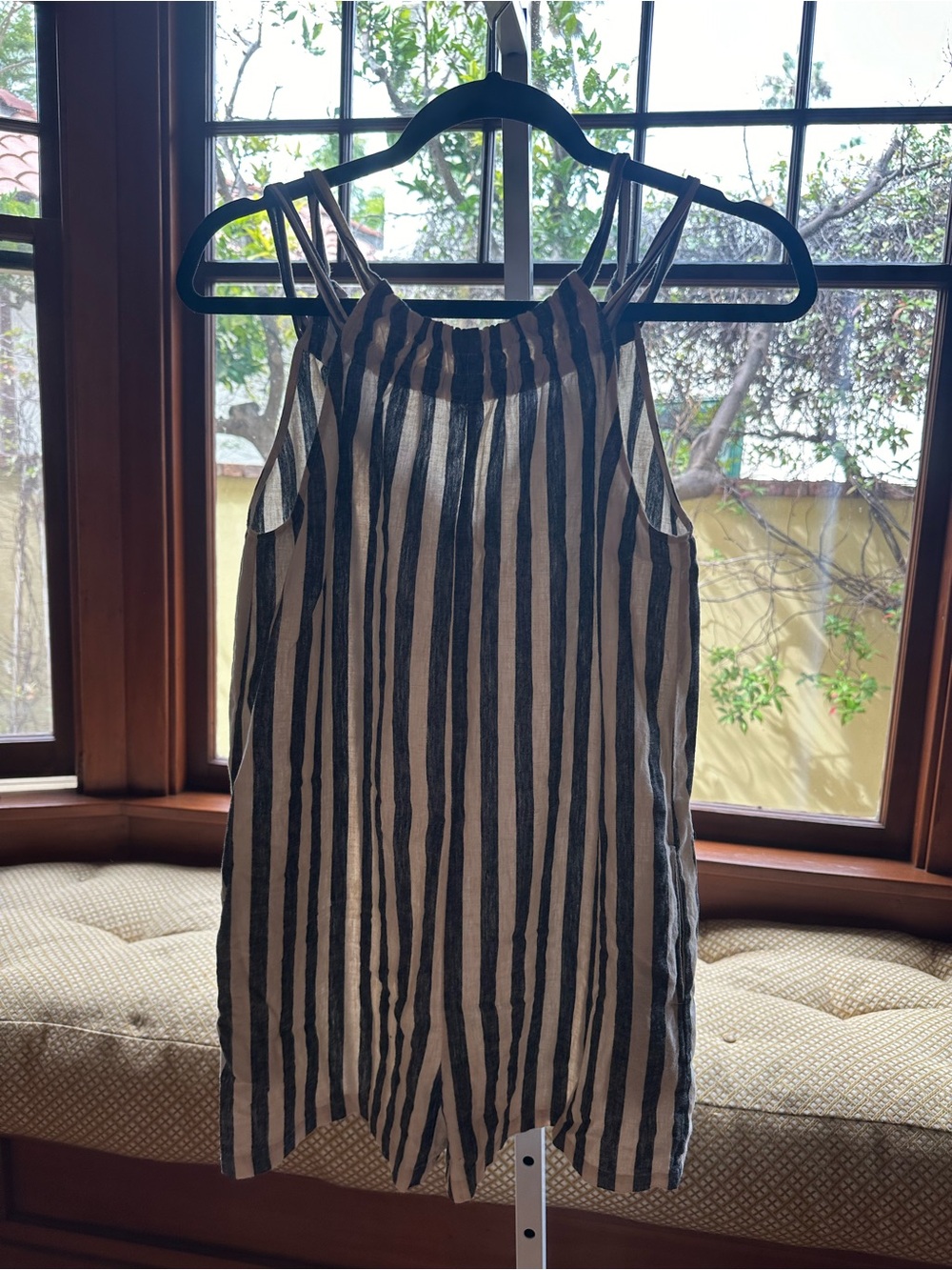 Zara Striped overalls (shorts) kids - Black & Cream